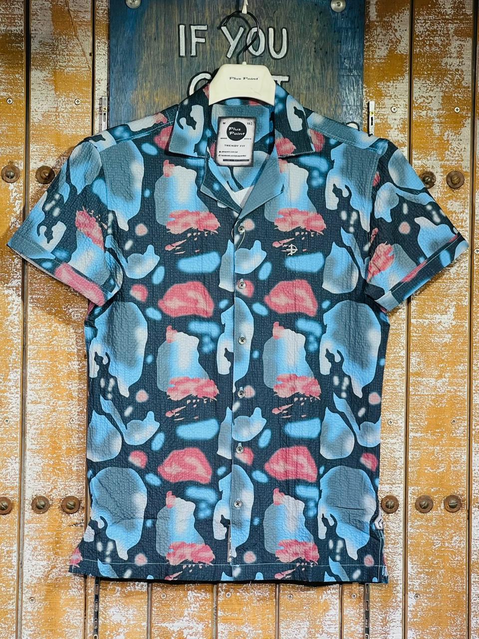 MENS CUBAN COLLAR SHIRT